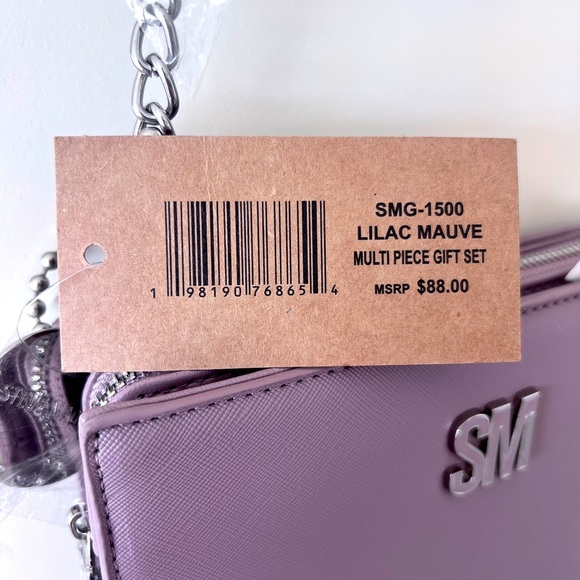 New With Tags Steve Madden Lilac Mauve Crossbody Bag - Picture 7 of 12